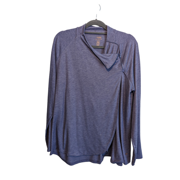 Copper Fit Women's Purple Blouse Size XXL Asymmetrical collar - Picture 8 of 10